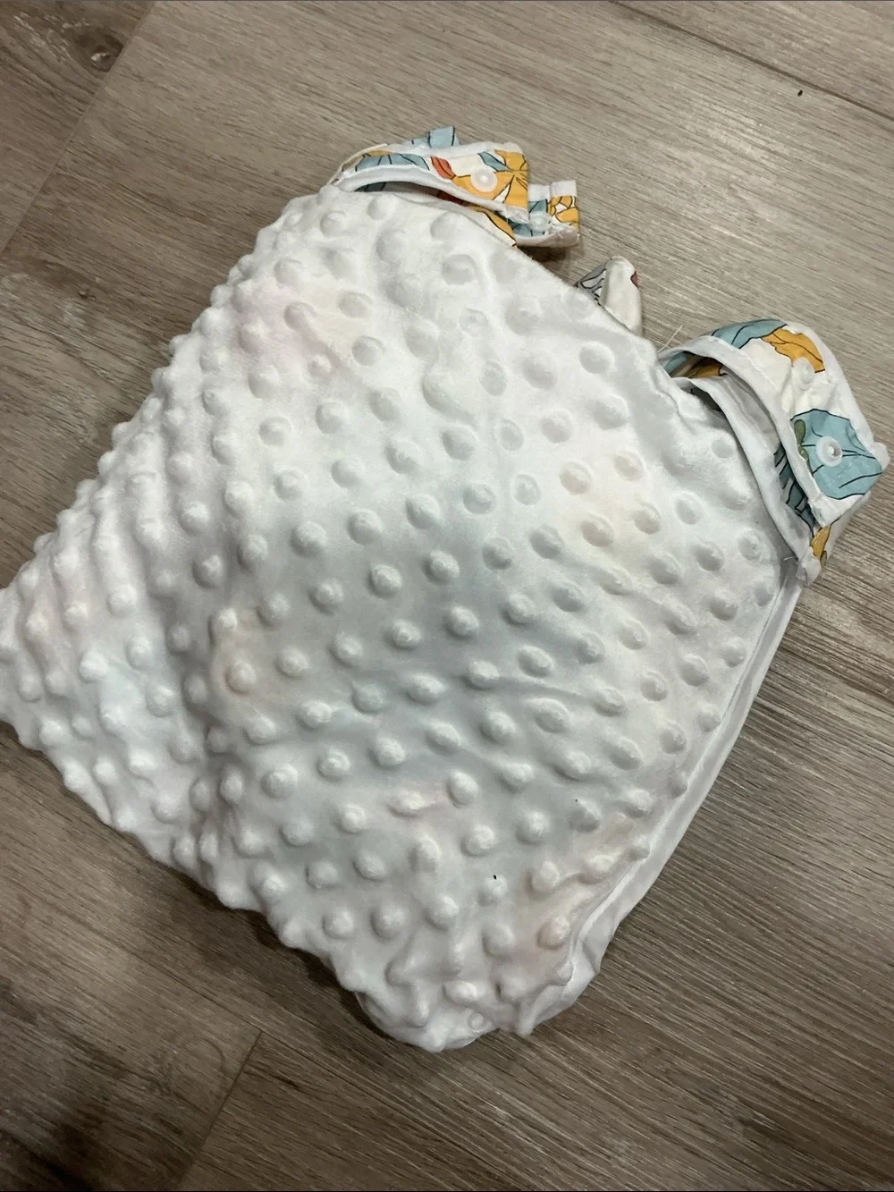 Floral Baby Car Seat Cover - White & Multicolor